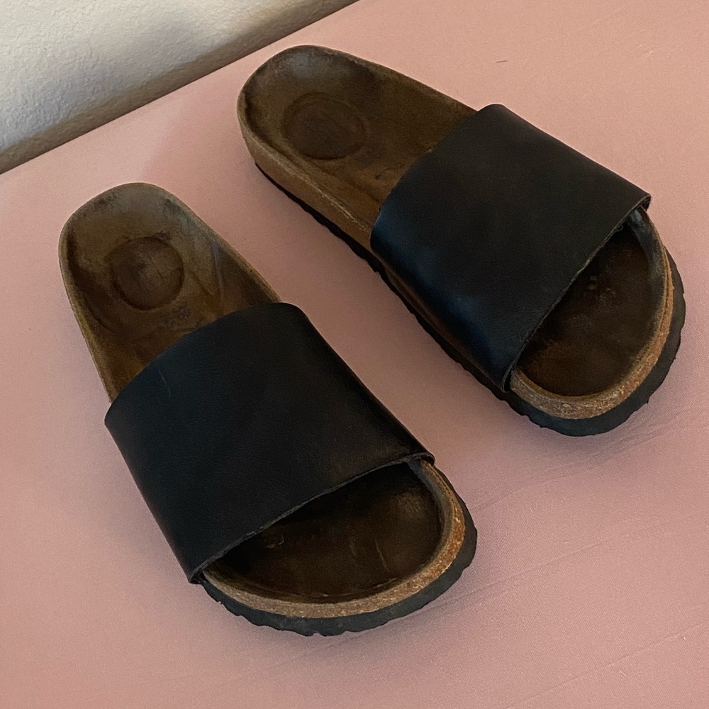 Birkenstock Black Slide Sandals